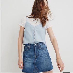 Madewell denim skirt